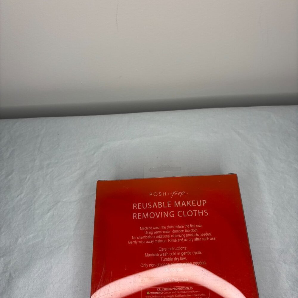 POSH & POP Reusuable Makeup Removing Cloths NEW Pink White - Picture 2 of 2